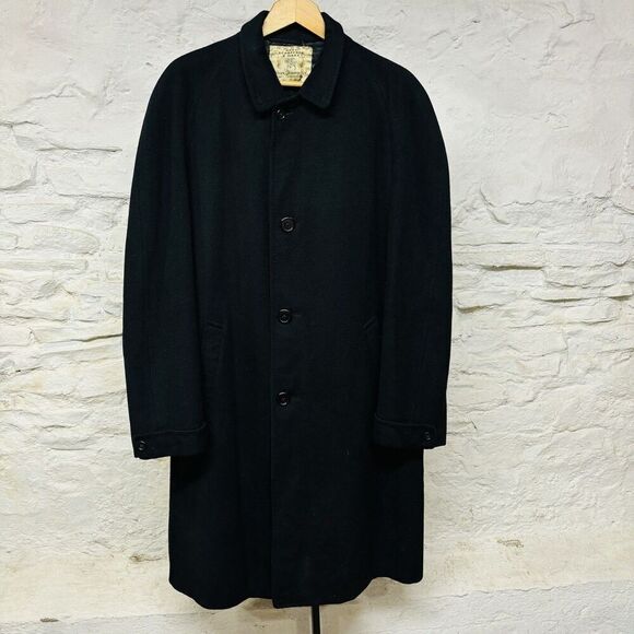 Hart Schaffner Marx Other - Vintage 60s Hart Schaffner Marx 100% Cashmere Silver Trumpeter Overcoat 42R 44R